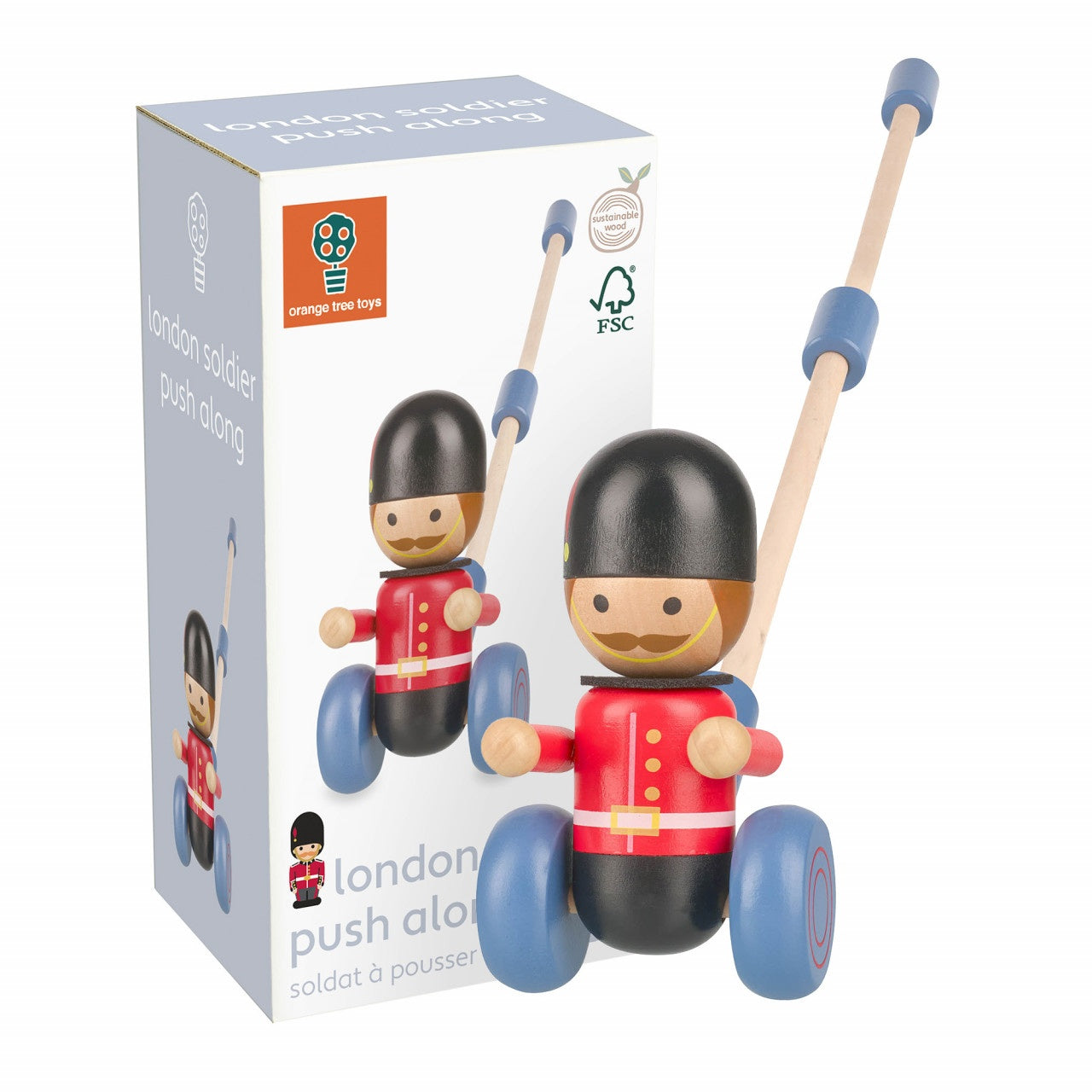 Jucarie de impins soldat londonez, Orange Tree Toys [ps:656e8af0-23f1-4dd8-b3c4-f1bac22cebbd]