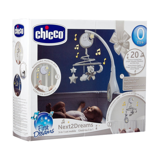 Carusel muzical Chicco Next 2 Dreams, Bleu, 0luni+ - Unisex (3) [ps:9b834c58-b24b-413f-89a7-60a7508cc497]