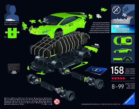 Puzzle 3D Lamborghini Huracan Evo Verde - Ravensburger - Default Title (3) [ps:5f5deff2-10c3-44a3-a4f3-3dec7ca0adf8]