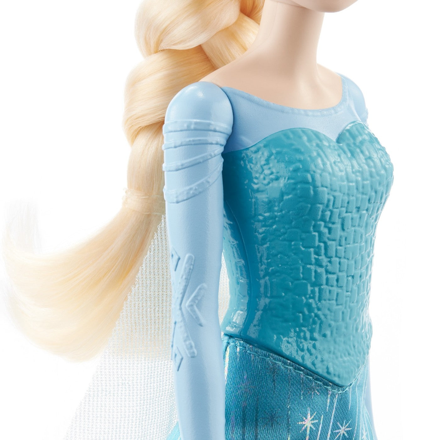 PAPUSA DISNEY FROZEN ELSA CU ROCHIE ALBASTRA Mattel - Albastru