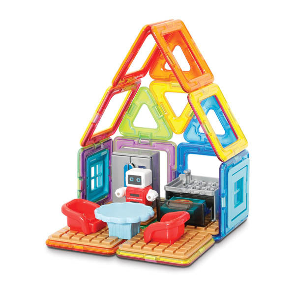 Set de construit Magformers- Bucatarie, 33 piese Clicstoys - Imagine 3 [ps:02892b65-ffd9-441e-bdd0-aae90acb9b46]