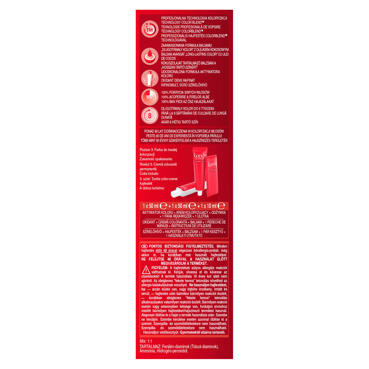 LONDA Color, vopsea de par, nuanta rosu granat, nr 6/45 - 3 [ps:d314e8f8-4201-4b39-b807-950fbf9b059e]