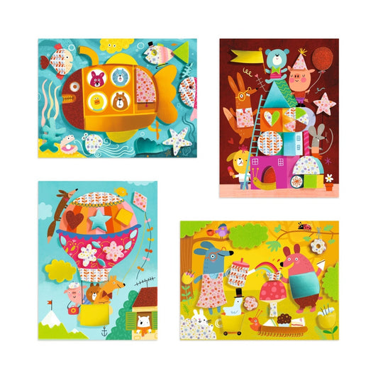 Atelier creativ Colaj cu spumă autoadeziva, Djeco - Imagine 3 [ps:5b97ab45-dae6-4121-8c7a-9d32385d2f21]