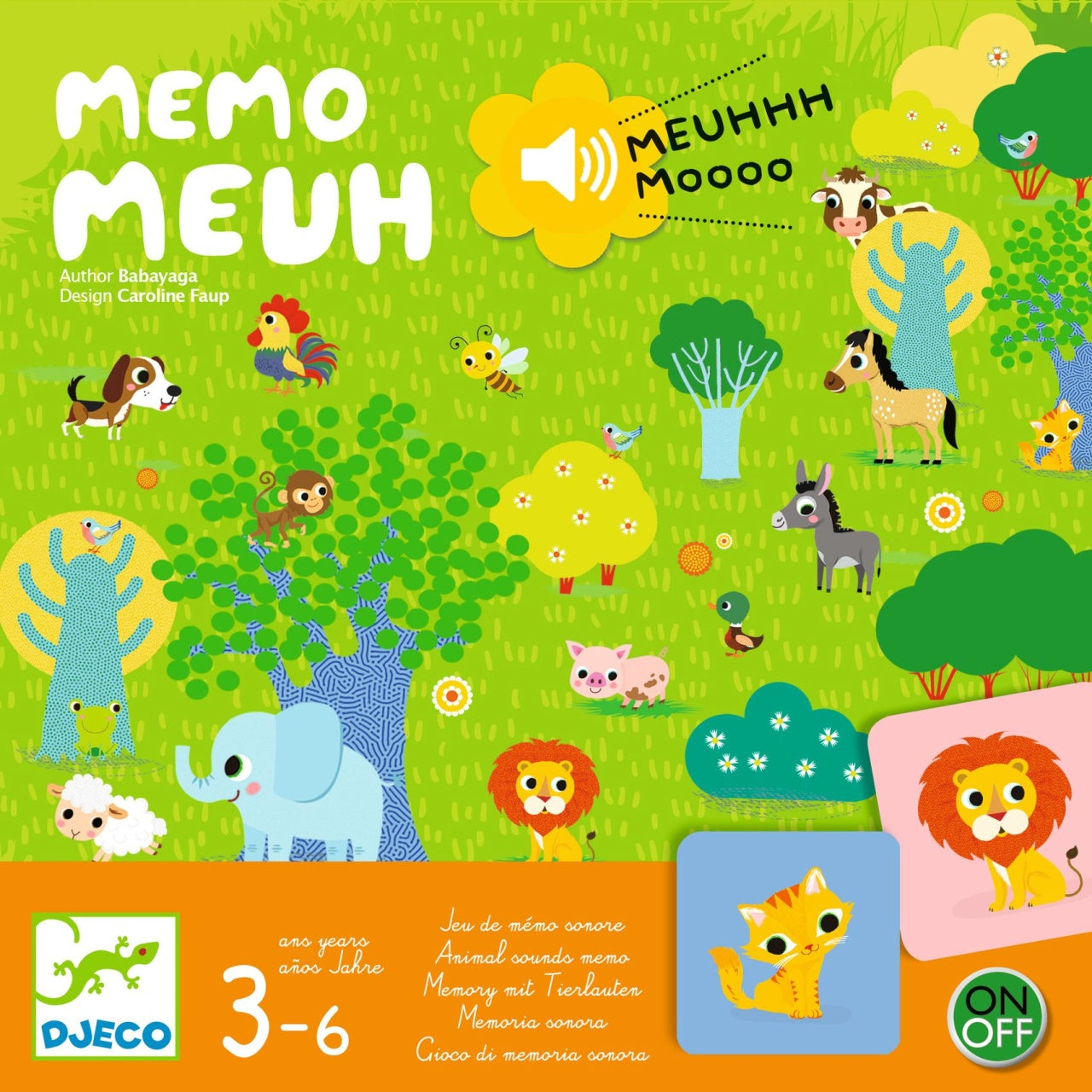 Joc de memorie cu sunete Memo Meuh, Djeco - Imagine 2 [ps:45505927-58ed-4e9c-8c2a-84764fd9ecdc]