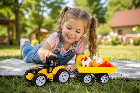 Set Tractor Fermă Negru Galben Viva Toys - Jucărie Mașinuță - Default Title (3) [ps:3750b523-8737-4f76-9422-31ec83d019e7]