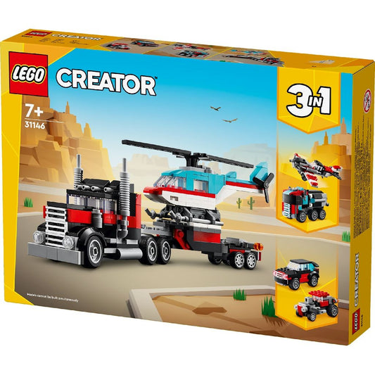 LEGO CREATOR 3IN1 CAMIONETA PLATFORMA CU ELICOPTER 31146 - Imagine 5 [ps:6aa44f82-7dca-40a1-acb3-7ee2cf5e9b8f]