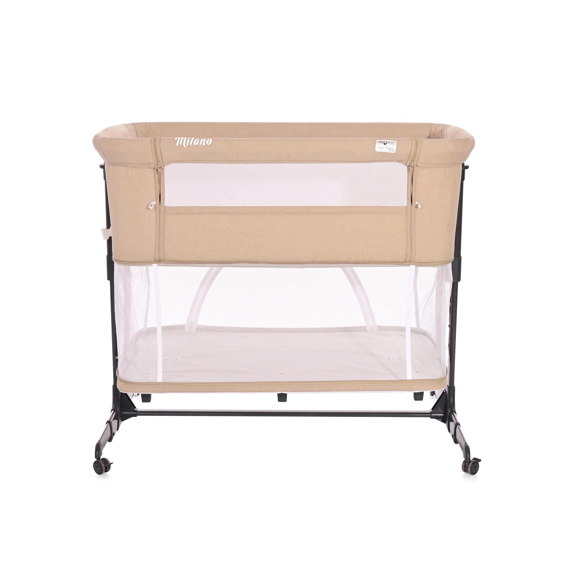 Pătuț 2 în 1 Co Sleeper Milano Pink, Lorelli - Bej (3) [ps:72fa31ed-0324-4a4c-8bcf-c53696b7c567]