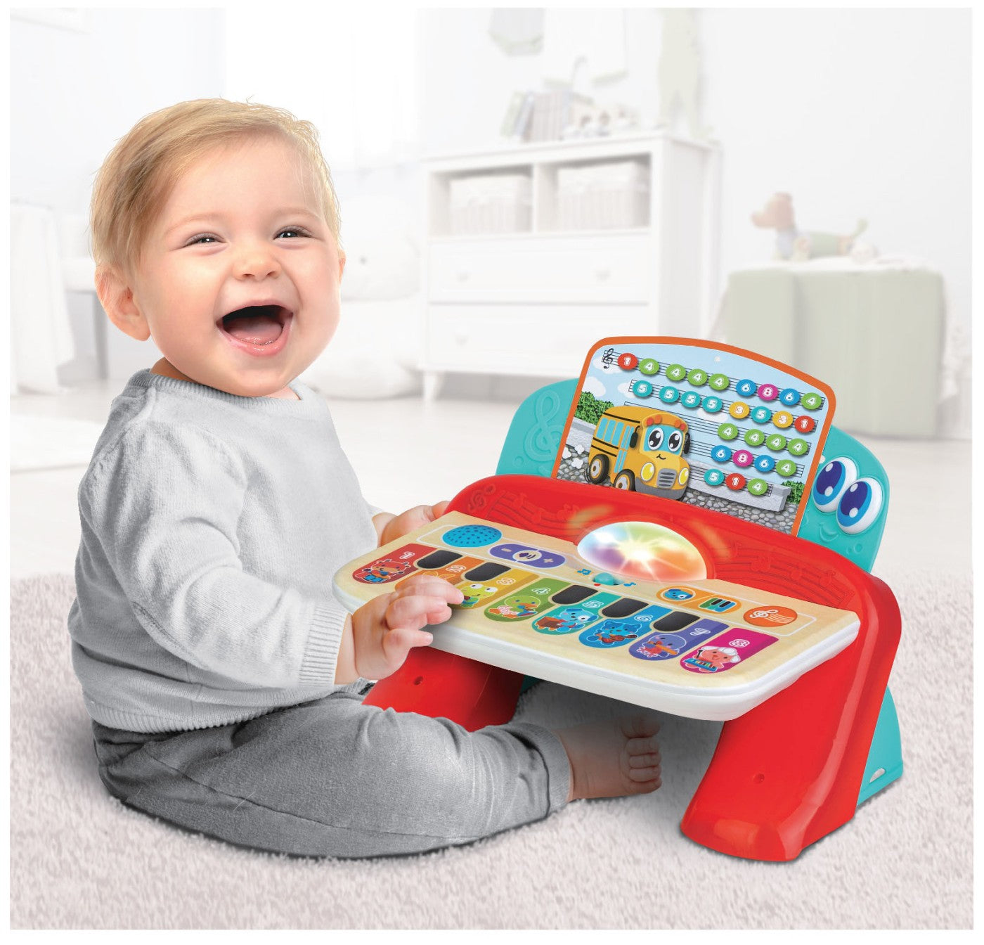 WINFUN PIAN CU SUNETE SI LUMINI CU 8 TASTE - Imagine 3