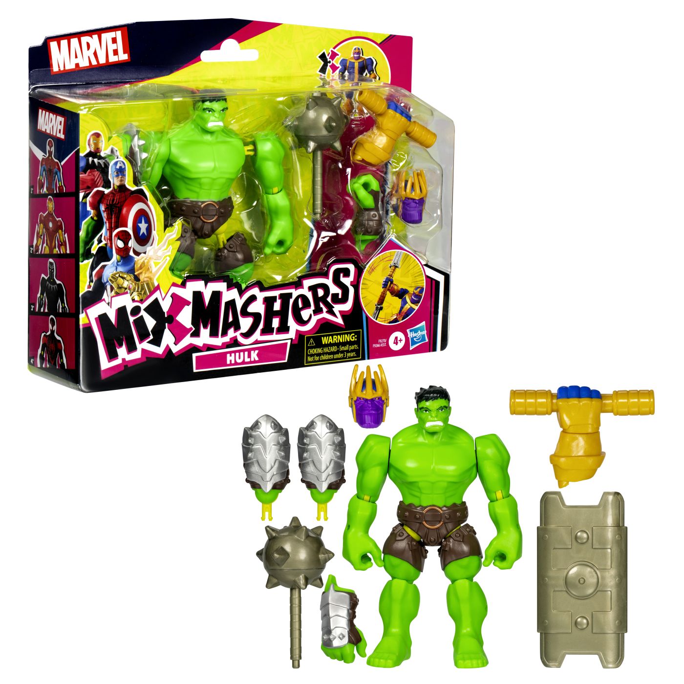 MARVEL AVENGERS MIX MASHERS SET FIGURINA HULK 12CM SI - Imagine 9 [ps:84a14b98-74d5-447e-9fc0-e02d9ee7bc75]