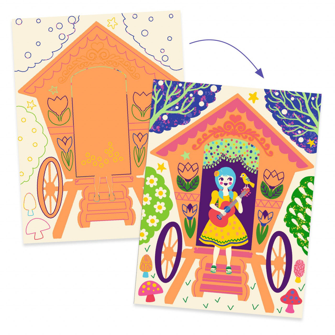 Joc creativ de razuit Casute trasnite, Djeco - Imagine 3 [ps:235966fd-a3ac-47fa-a4b3-00efa2fb6b02]