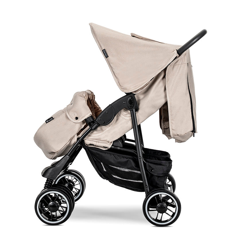 Cărucior Gemeni Lorelli Twin, Cool Grey - Reglabil - Beige (3) [ps:9c5fbefd-1e0a-4474-8ea3-47d2176f60b8]