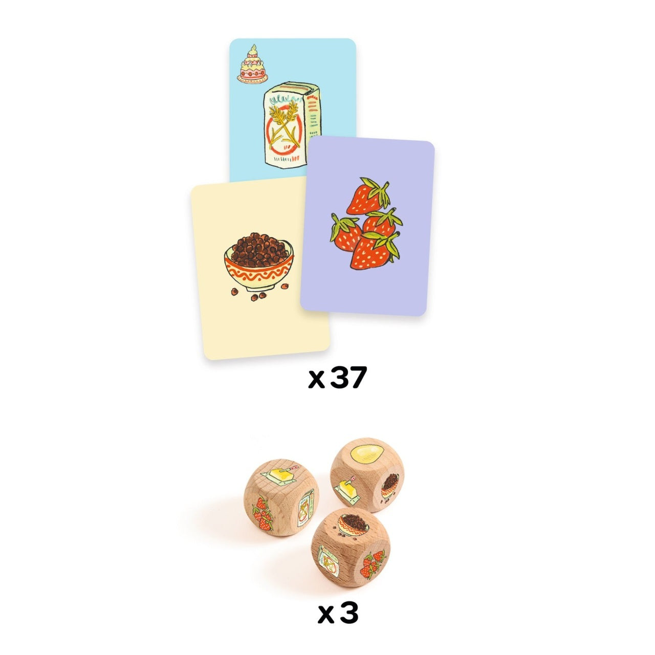 Joc de zaruri Competitia cofetarilor, Djeco - Imagine 2 [ps:5441a1e6-f41b-4dc2-9d7a-2d83ea1a2d7e]