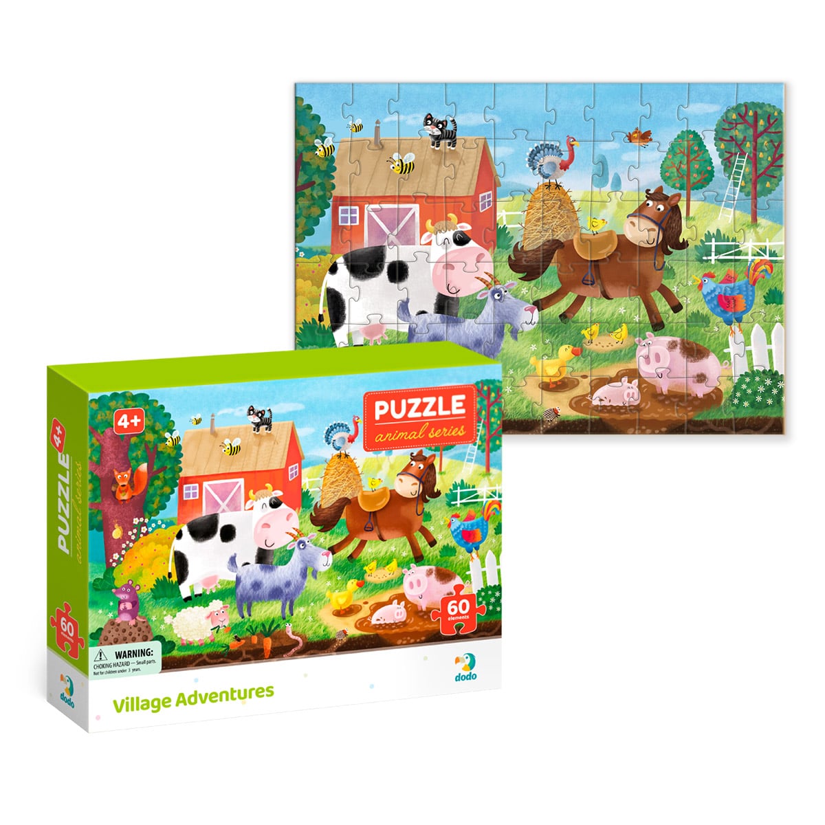 Puzzle Aventuri la Fermă 60 piese Dodo Toys - Default Title (3) [ps:68fce87d-5425-494f-bd7a-bc10f819f824]