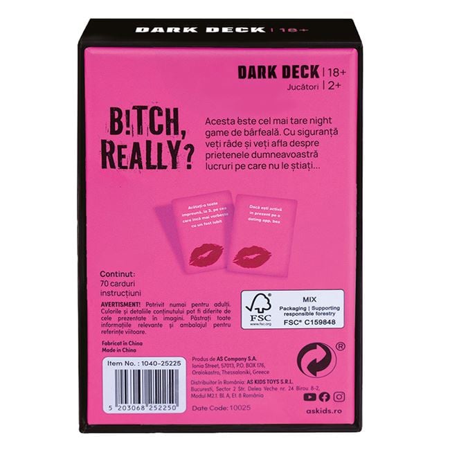 Joc de Cărți Dark Deck Bitch Really pentru Adulți - Jumbo - Default Title (3) [ps:66bb60e2-f7fd-4d3a-a6af-536d8e43bb68]