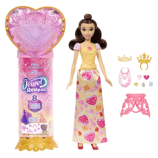 DISNEY PRINCESS JEWEL REVEAL PAPUSA BELLE Mattel - Imagine 3