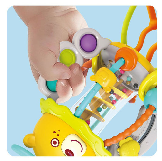 JUCARIE SENZORIALA PENTRU BEBE SCUTURA SI TRAGE Jucarii Bebe - Imagine 5 [ps:d5abaf6b-a1bc-4b6f-a473-f0d19a80ad9b]