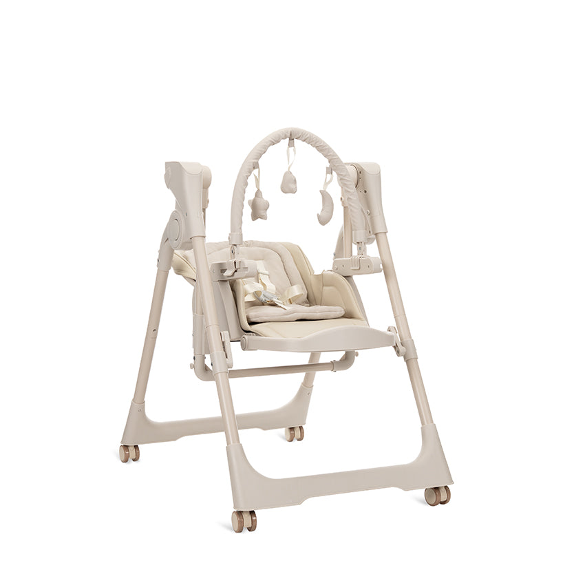 Leagăn Electric și Scaun Masă 2în1 Nomino Lorelli, Green - Beige (3) [ps:38ca21c2-7a13-4f8b-9bd2-e808d3829aac]