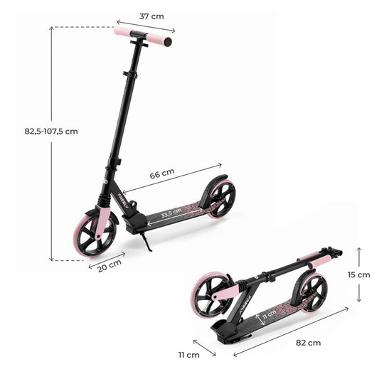 TROTINETA KINDERKRAFT FREELY,  BEIGE - Roz