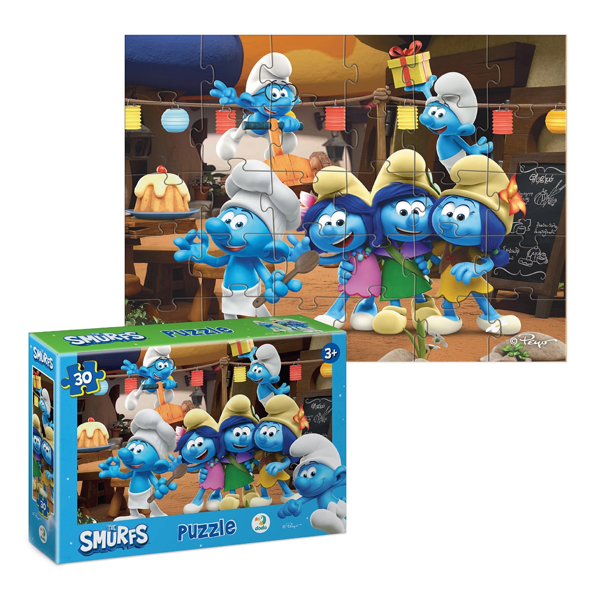 Puzzle Petrecerea Ștrumfilor, 30 piese - Dodo Toys - Default Title (3) [ps:60c168b4-d8da-455b-bc67-9508b9d443cd]