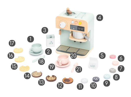 Joc de rol Aparat de cafea cu accesorii, UMU Toys - Imagine 5 [ps:a08dd767-0ec1-49b8-acef-0d830efd260a]