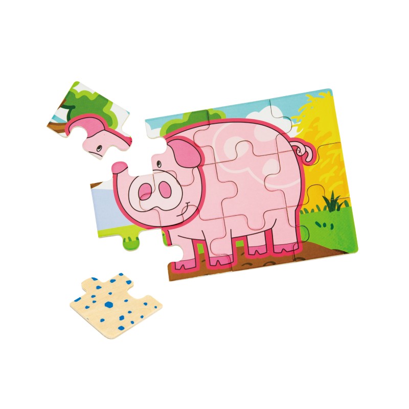 Puzzle conectabil 4 in 1 - Ferma, Viga [ps:925b2b9f-4ea2-443b-bc83-16ecf62750a4]
