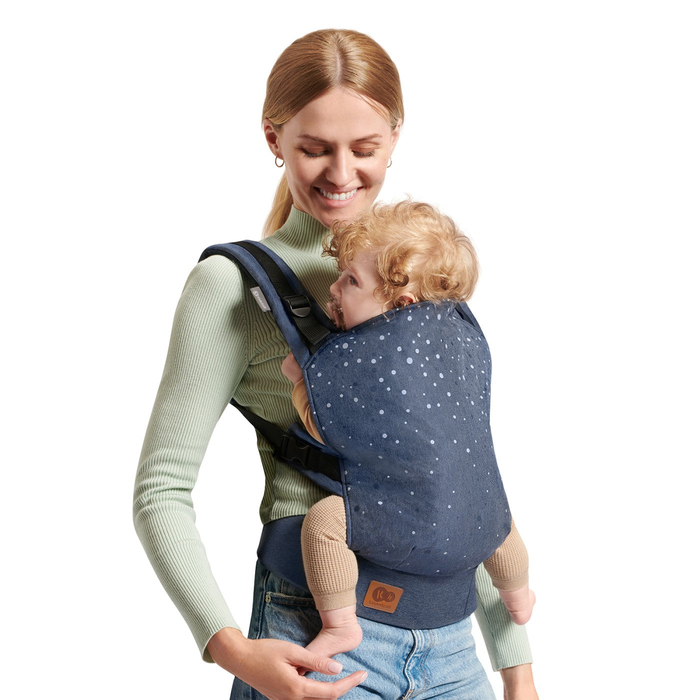 MARSUPIU ERGONOMIC KINDERKRAFT NINO, PANA LA 20 KG, - Denim