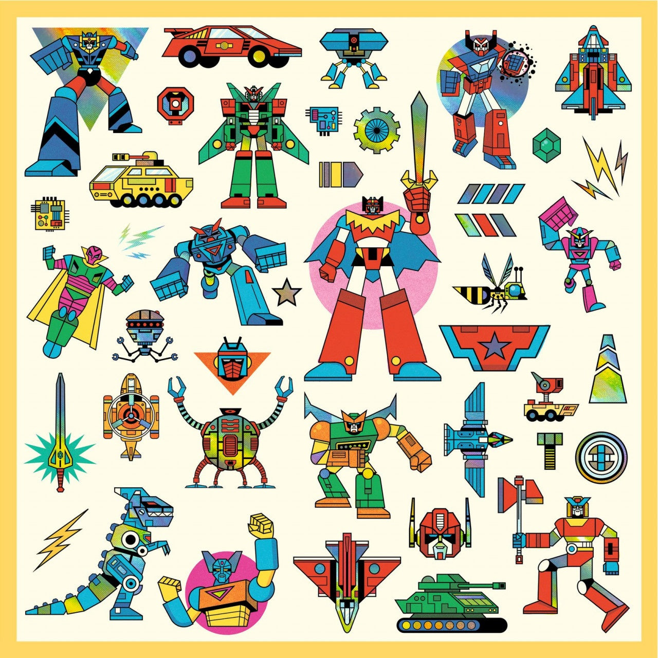 Abtibilduri metalice Roboti, Djeco - Imagine 5 [ps:7f055a82-2b16-4ee7-8873-307f649ee653]