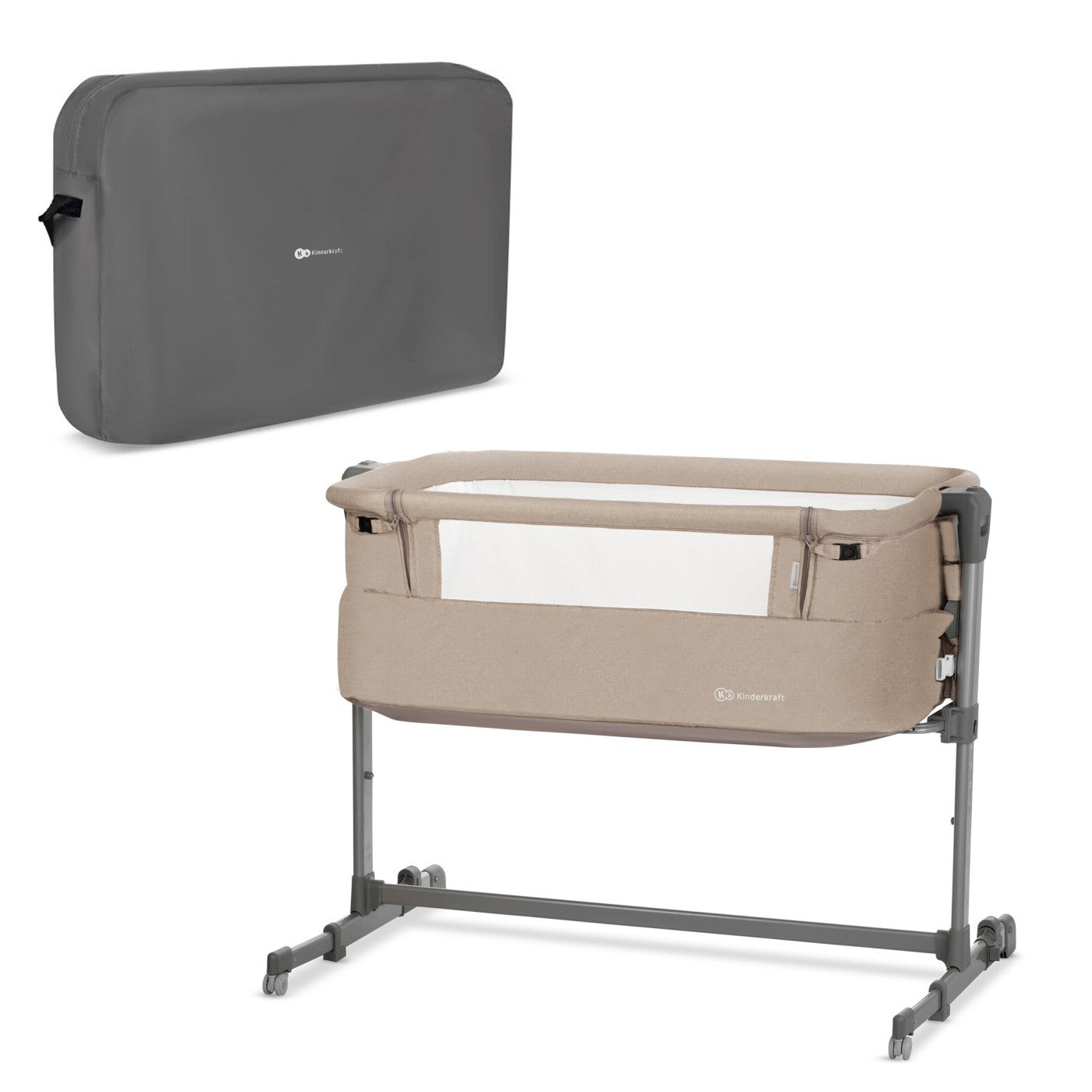 PATUT CO-SLEEPER KINDERKRAFT NESTE-UP, BEIGE MELANGE [ps:2b28601f-5a69-4e0d-b41f-ae898bcf2161]