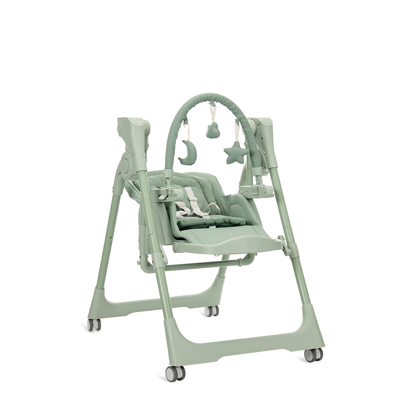 Leagăn Electric și Scaun Masă 2în1 Nomino Lorelli, Green - Green (3) [ps:837ba354-7837-470d-ae0b-3c018f2ded3e]
