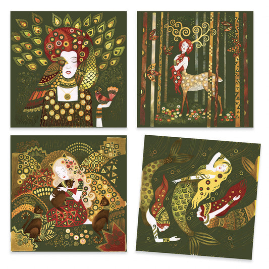 Atelier de razuit Art Nouveau Inspired by Gustave Klimt, - Imagine 5 [ps:f3ae25f2-8493-488d-ae66-e5e2915fb168]