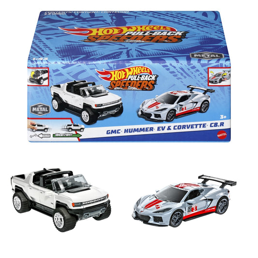 HOT WHEELS SET 2 MASINUTE METALICE PULL BACK GMC HUMMER - Imagine 5 [ps:faccf731-f206-4866-bea3-3122069617b0]
