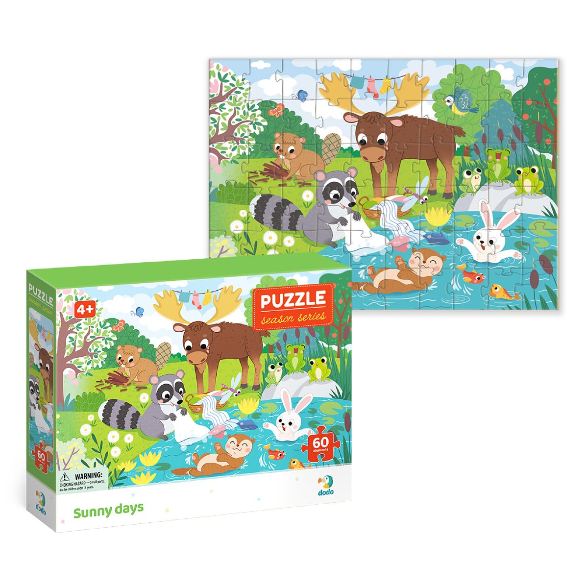 Puzzle 60 piese Zile însorite Dodo Toys - Jucărie Copii - Default Title (3) [ps:129d298d-4879-46b4-bb24-87584f5d89d9]