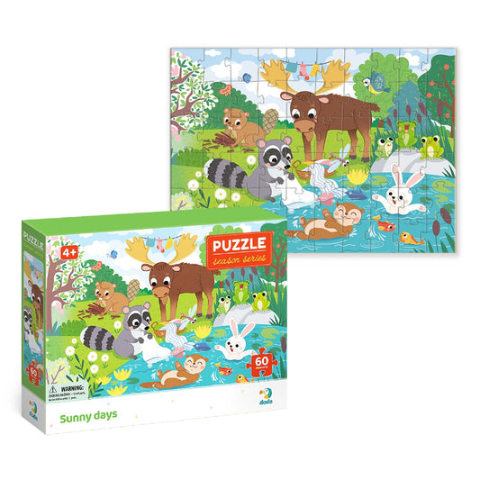 Puzzle 60 piese Zile însorite Dodo Toys - Jucărie Copii - Default Title (3) [ps:129d298d-4879-46b4-bb24-87584f5d89d9]