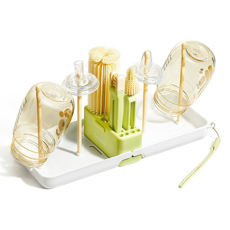 Set Spalat si Uscat Biberoane Flippy, 7 Piese, Verde - Model Panda (3) [ps:71dfb47e-7d29-442d-a3a7-f9ff2868e235]