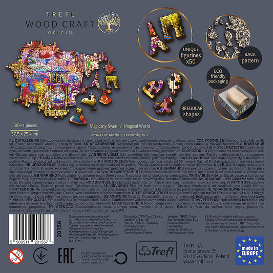 PUZZLE TREFL DIN LEMN 500+1 PIESE LUMEA MAGICA - Imagine 4 [ps:4280db44-ccaf-4b93-a542-37dda5061118]