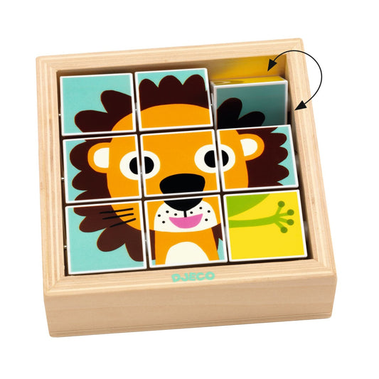 Puzzle din cuburi Tournanimo, Djeco - Imagine 2 [ps:ab175c70-93d5-445c-83e0-68942be70fee]