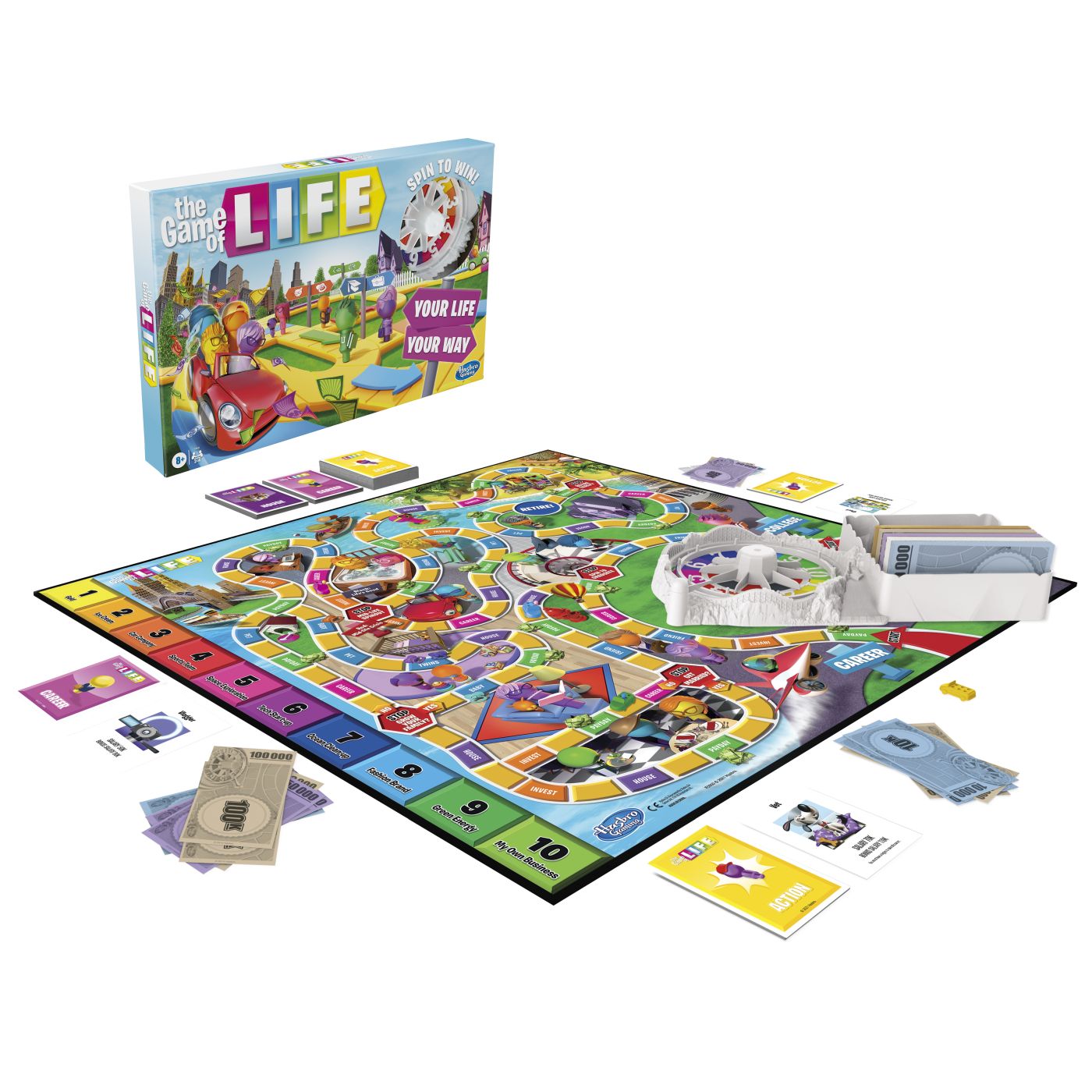 JOC GAME OF LIFE CLASIC IN LIMBA ROMANA Hasbro - Engleza (3) [ps:00be1a90-fb69-49ba-9ea2-9d2264edc390]