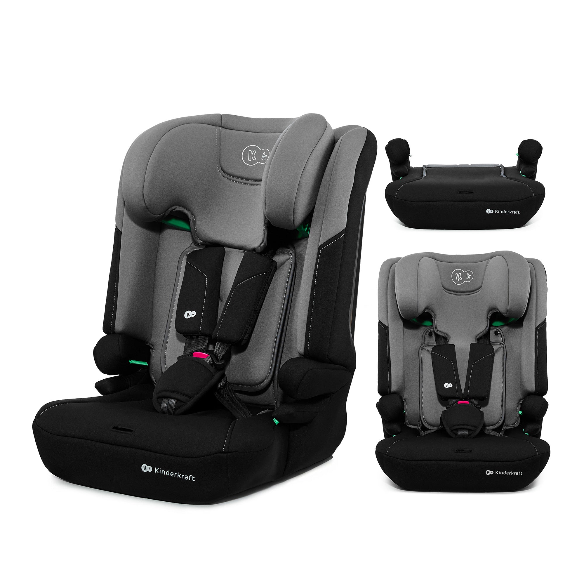SCAUN AUTO KINDERKRAFT COMFY 75-150 CM, DK GREY [ps:ff4a4153-96d7-4b32-92f4-089f929f4192]
