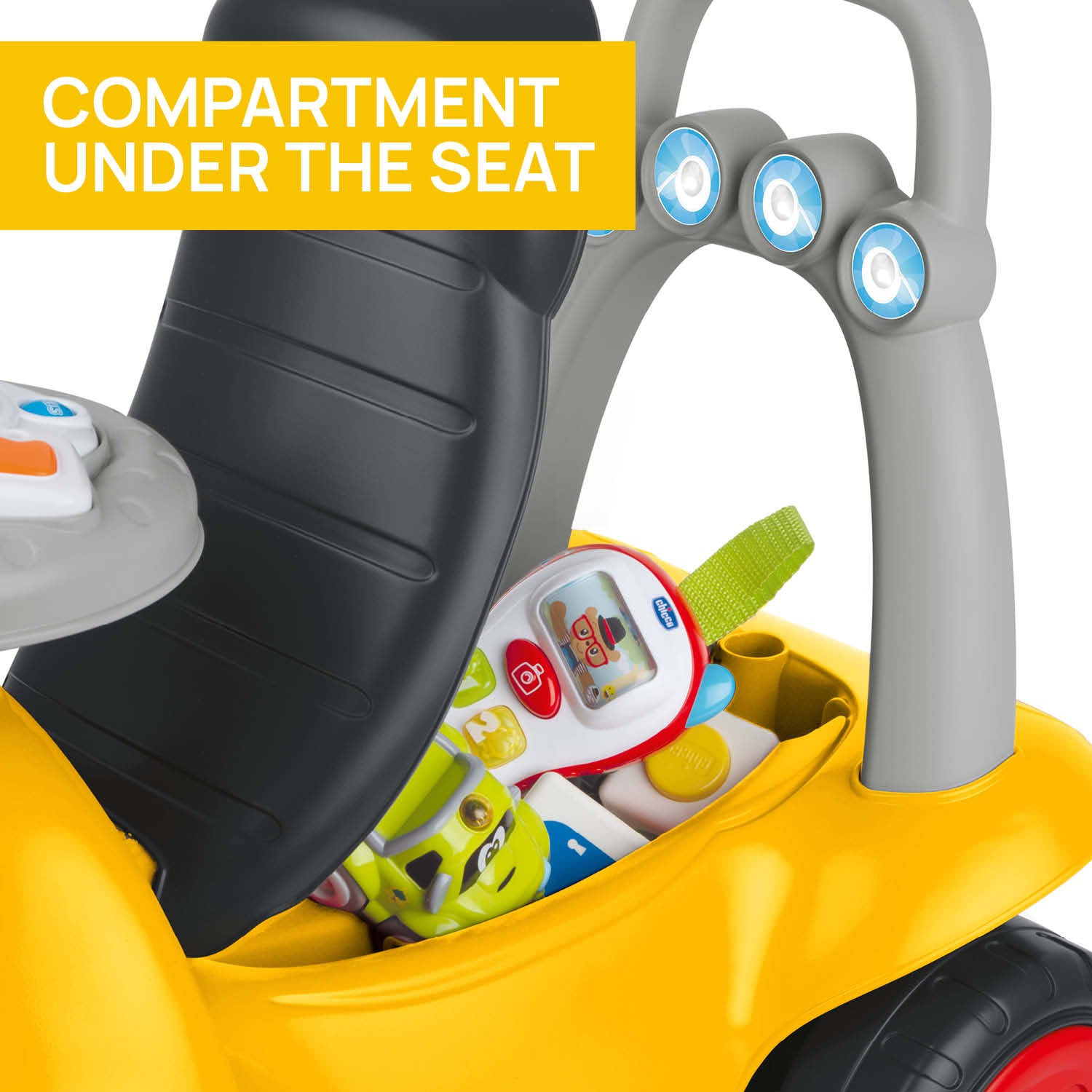 Masinuta copii Chicco Billy Walk and Ride 2 in 1, - Galben (3) [ps:d25c05e9-957e-42ad-8b84-47542285e426]