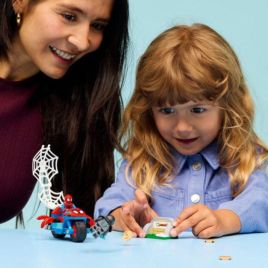 LEGO MARVEL SPIDEY PE MOTOCICLETA VS RHINO 11206 - Imagine 3