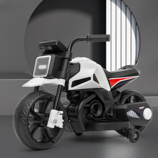 Motocicletă Electrică Flippy cu Roți Ajutătoare, Alb-Negru - Default Title (3) [ps:6ffd8fef-6ef1-4971-bb90-ca73cc82784a]