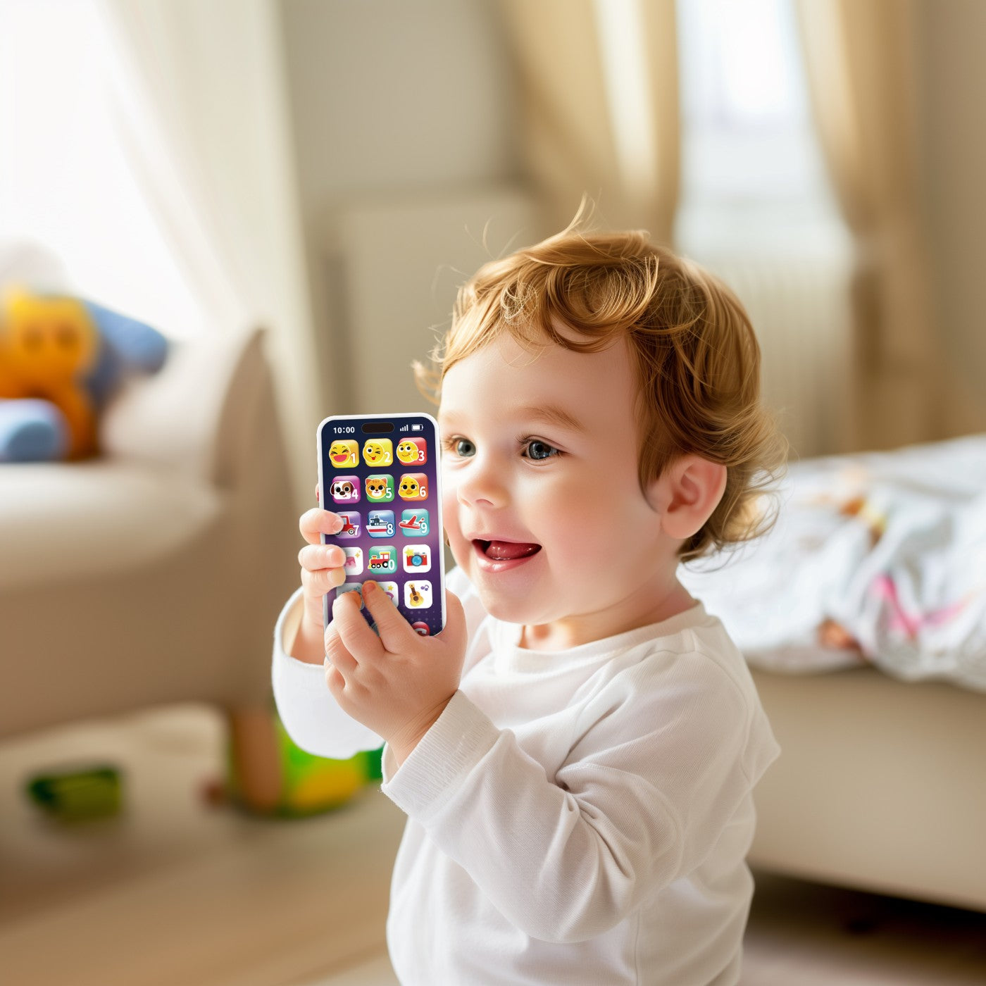 TELEFON MOBIL INTERACTIV BEBE INREGISTREAZA SI INVATA - Imagine 3