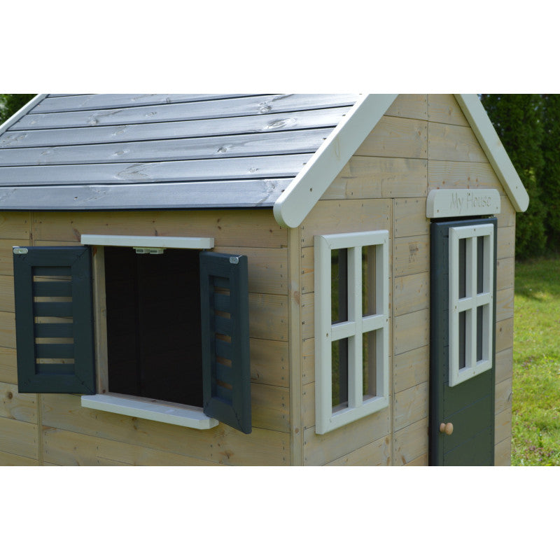 Casuta de gradina Grey Lodge cu platforma, tobogan si leagan (M24G), Wendi Toys [ps:5dba04c6-d33b-4fbe-a4cf-926cbf2e1fb3]