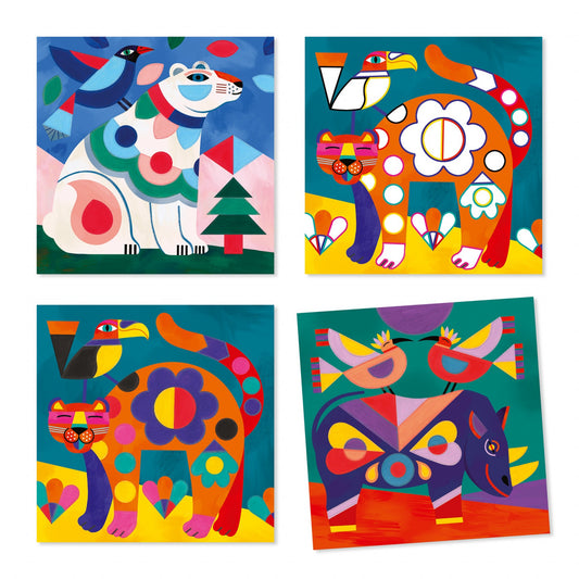 Atelier creativ pictura Animale, Djeco - Imagine 2 [ps:8b98e54d-2392-4929-8017-202898a55605]