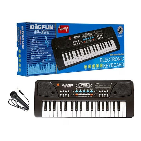 Orga Electronică Flippy cu Microfon, 37 Chei, Negru - Default Title (3) [ps:f45d7f55-bf72-46d7-8ae4-6769f5e4e85e]