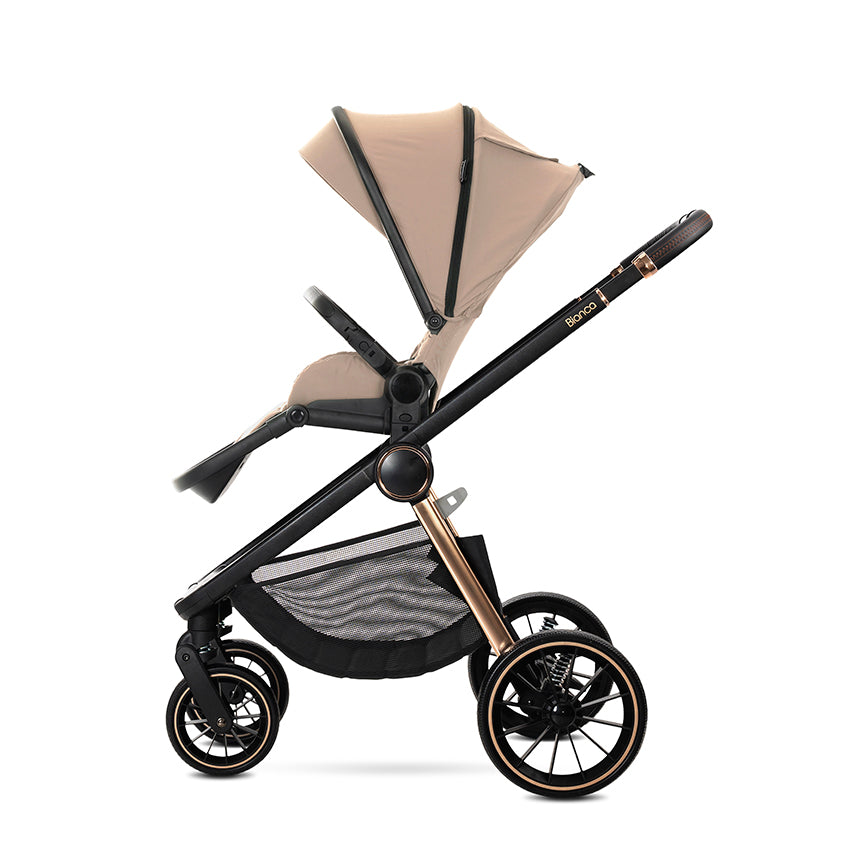 Cărucior Set 3 în 1 Lorelli Bianca, Beige, Sistem - Beige Warm (4) [ps:a12dc05a-570f-437a-9056-4e7c1ed34738]