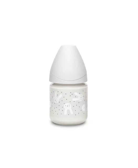 Biberon din sticlă 120 ml cu tetină rotundă din silicon, - Imagine 6 [ps:386112ab-0546-4577-92ff-1c2c5cbb36fb]