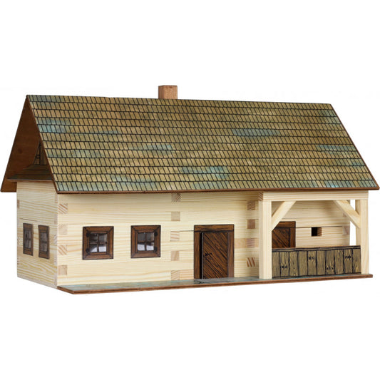 Set constructie arhitectura Casa de la tara, 174 piese din lemn, Walachia [ps:4a3771fc-6db5-47c1-a40a-3e0f2f66a247]