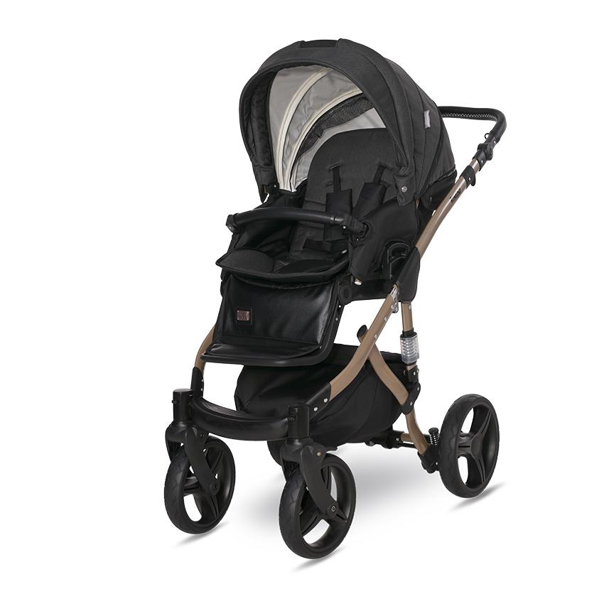 Cărucior Set Lorelli Rimini Premium, Galben-Negru - Negru (4) [ps:bce3a10c-4220-4737-8361-a04d67df3664]