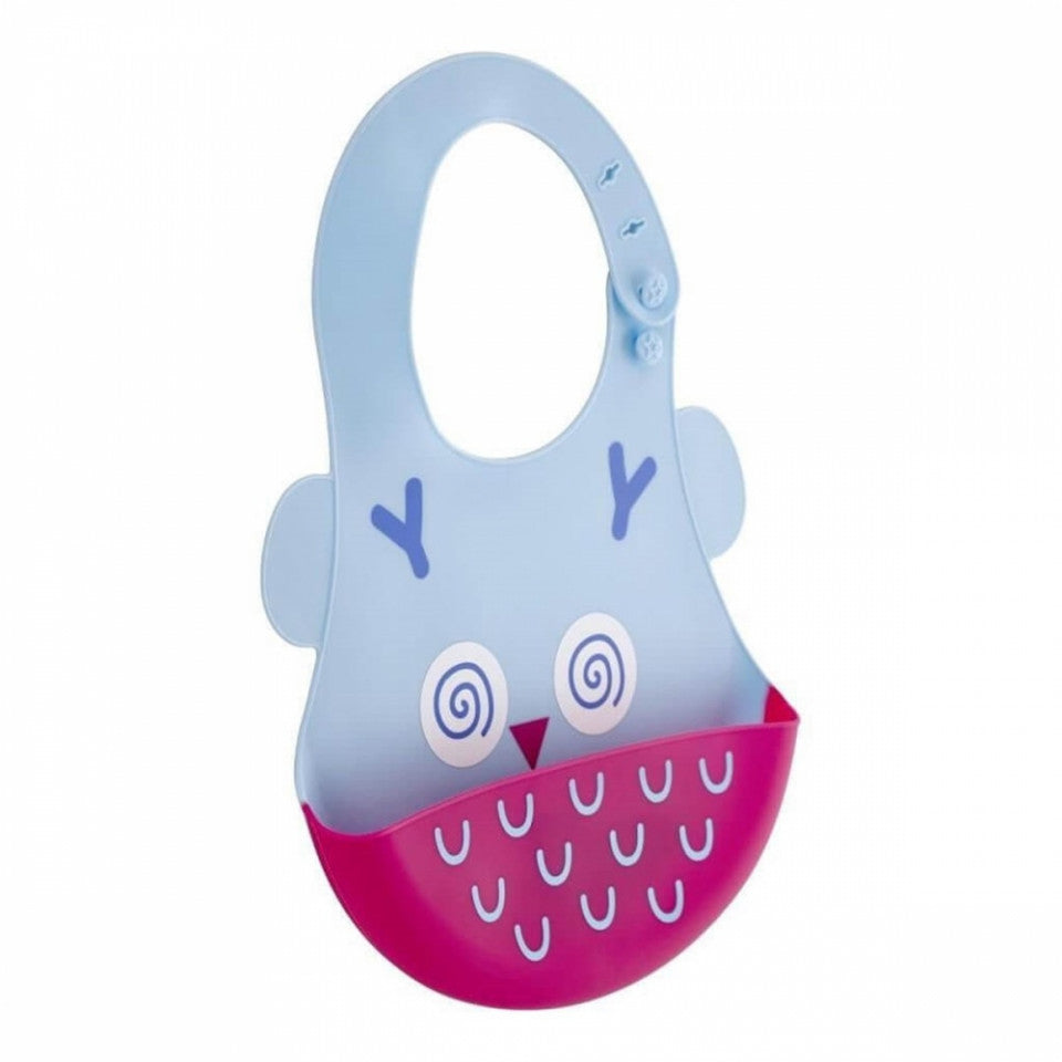 Baveta BabyJem din silicon Soft Baby Bib (Culoare: Verde) - Bleu